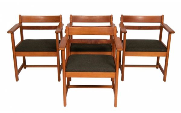 Set of 4 Midcentury Dining Chairs c.1950